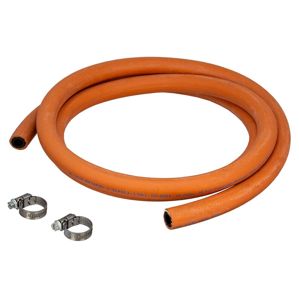 10mm x 5m of High Pressure Gas Hose and Jubilee Clips, HA7007