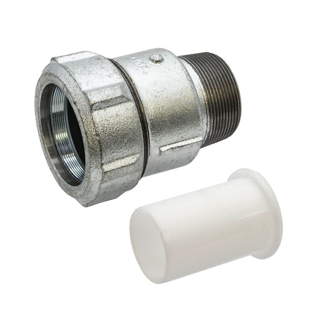 Primofit® Galvanised Gas Adaptor 2" BSPM x 63mm MDPE