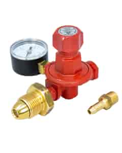 Cavagna High Pressure Adjustable Propane Gas Regulator - 0-2 Bar Gauge, HA855