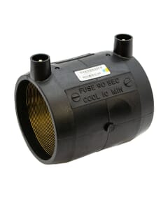 Universal 90mm Black MDPE Electrofusion Coupler, HA9500