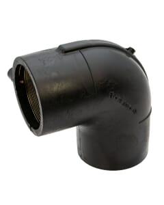 Universal 90mm Black MDPE Electrofusion Equal Elbow, HA9502