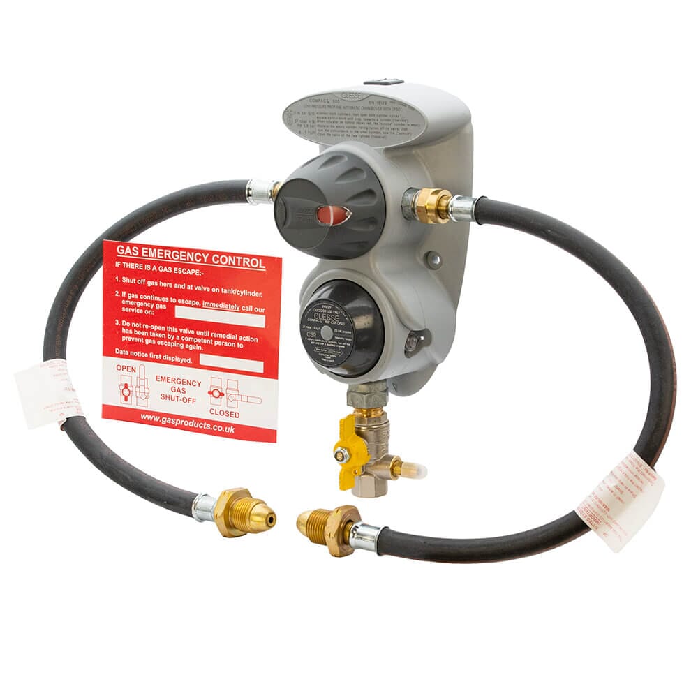 Clesse TR800 Automatic Changeover Gas Regulator Kit with OPSO - UK POL, HA9602