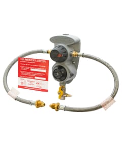 Clesse Auto Changeover LPG Regulator with Galv. Pigtails & OPSO - POL, HA9602ARM