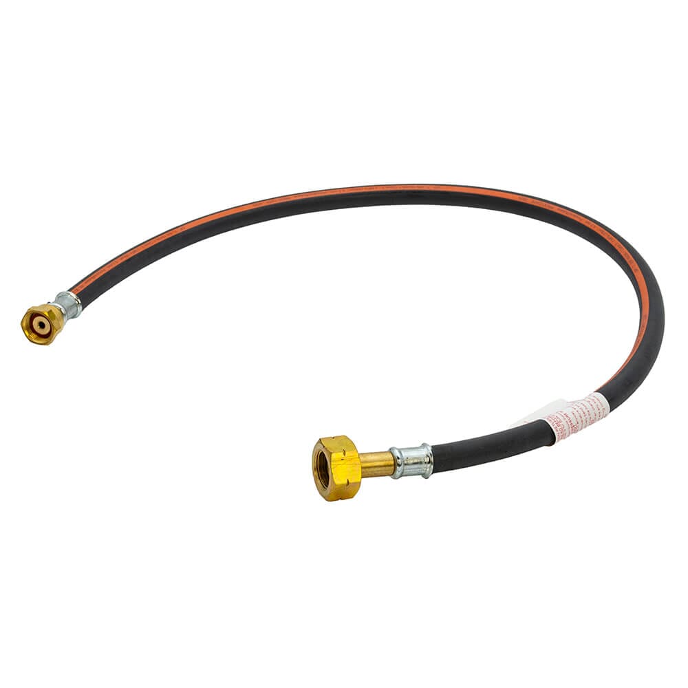 750mm Caravan/Motorhome Gas Pigtail – Butane Nut x W20 with NRV