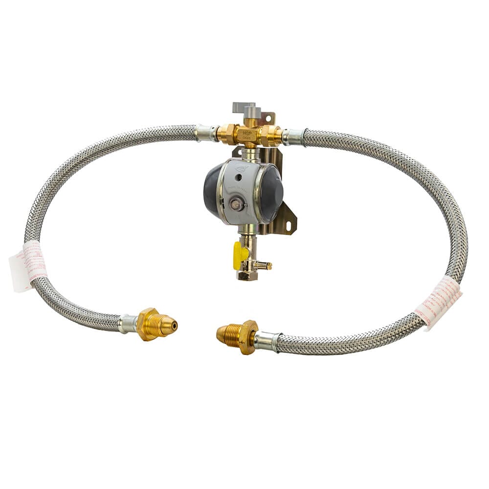 Calor LPG Manual Changeover Regulator Kit with OPSO & Galv Pigtails, 602995ARM