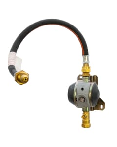 HGP LPG Single Cylinder Gas Regulator Kit with OPSO - UK POL, HGP996. Complete UK POL propane regulator kit with OPSO safety shut-off and full installation accessories.