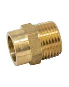 Copper Solder Ring Male Straight Coupler - 15mm x 1/2" Bsp M, M/111504