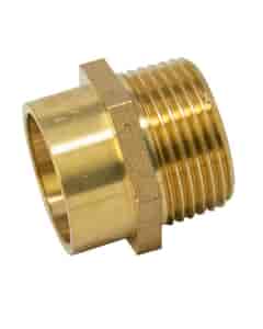 Copper Solder Ring Male Straight Coupler - 28mm x 1" Bsp M