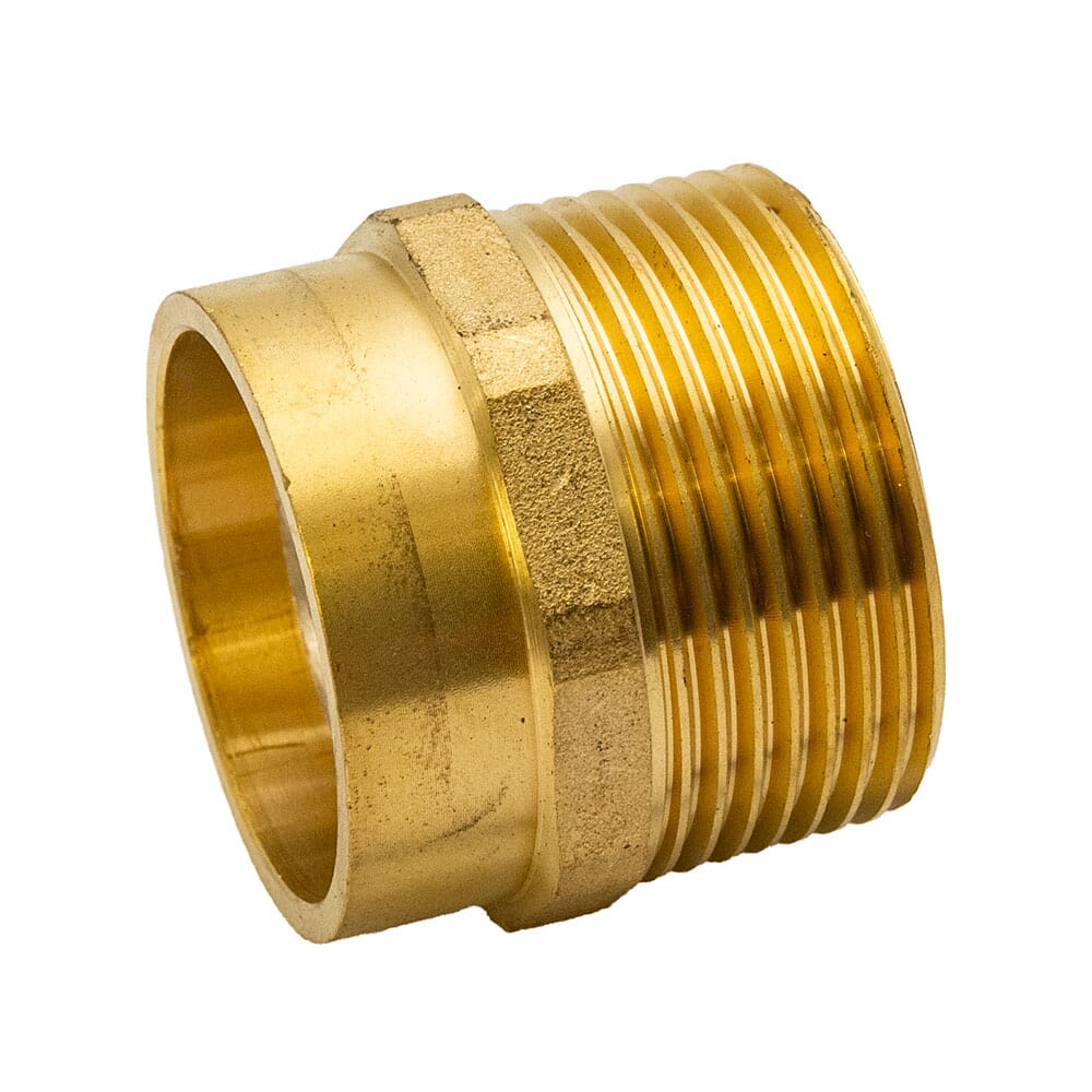 Brass Solder Ring Male Straight Coupler - 35mm x 1.1/4" BSP, M/113510
