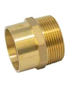 Copper Solder Ring Male Straight Coupler - 42mm x 11/2" Bsp M