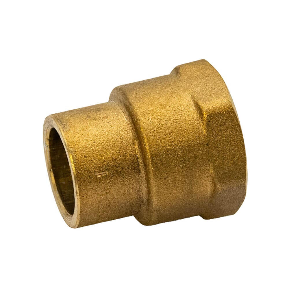 Brass Solder Ring Female Straight Coupler - 15mm x 1/2" BSP FM, M/121504