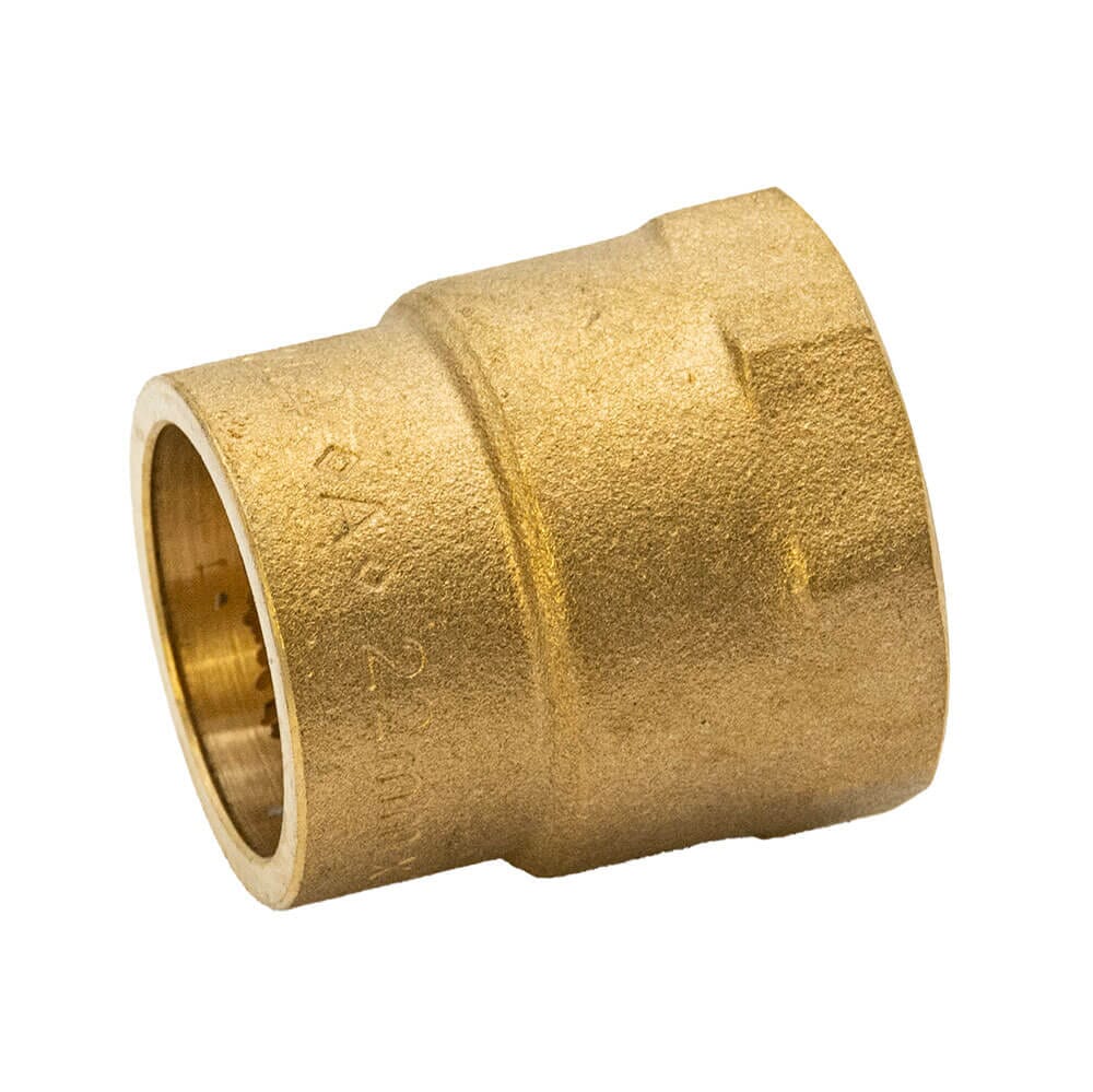Brass Solder Ring Female Straight Coupler - 22mm x 3/4" BSP FM, M/122206