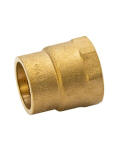Brass Solder Ring Female Straight Coupler - 22mm x 3/4" BSP FM, M/122206