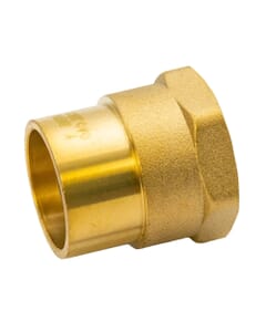 Brass Solder Ring Female Straight Coupler - 28mm x 1" BSP FM