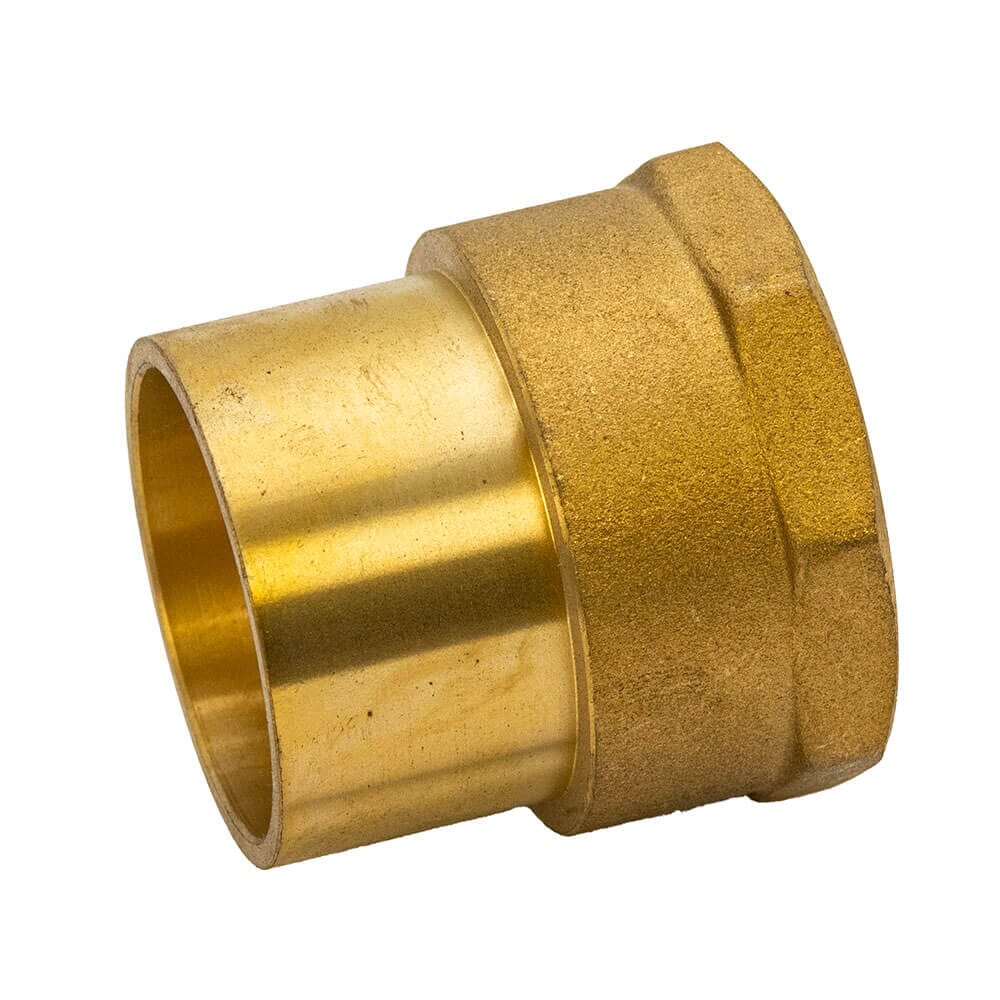 Brass Solder Ring Female Straight Coupler - 35mm x 1.1/4" BSP FM, M/123510