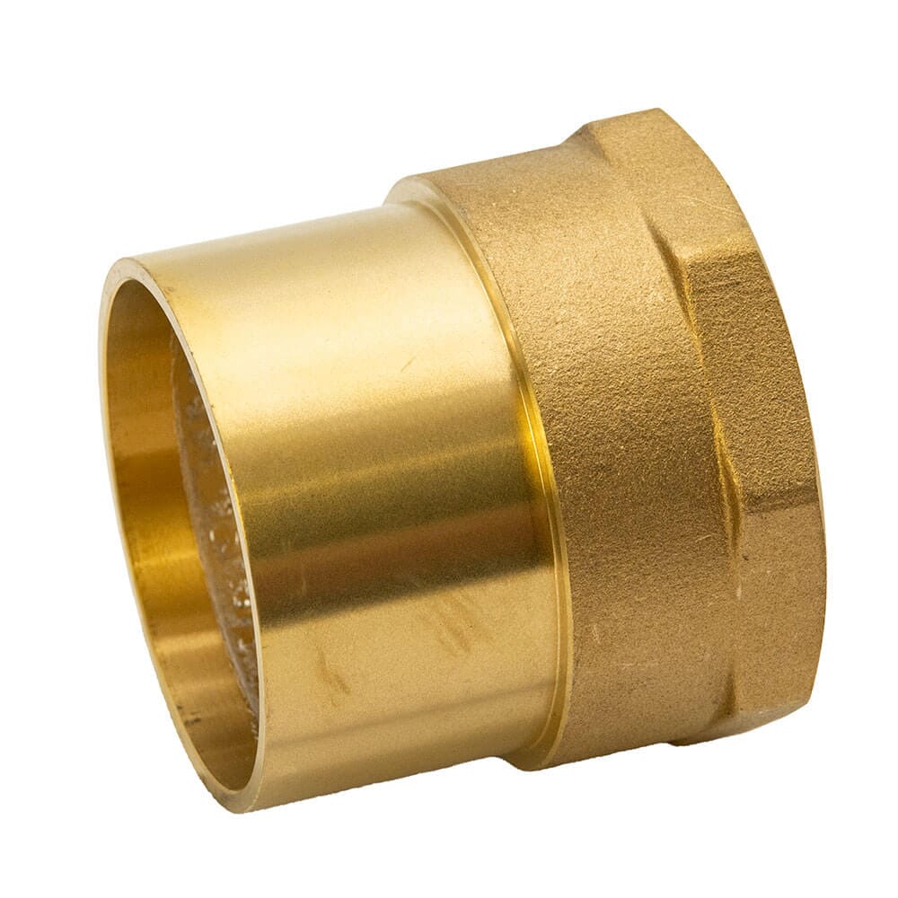 Brass Solder Ring Female Straight Coupler - 54mm x 2" BSP FM, M/125416