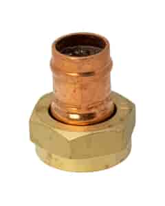 Copper Solder Ring Straight Tap Connector - 15mm x 3/4" Bsp Fm, M/131506