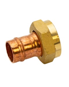 Copper Solder Ring Straight Tap Connector - 15mm x 3/4" BSP FM, M/131506