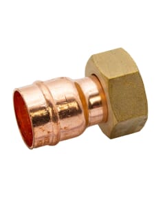 Copper Solder Ring Straight Tap Connector - 22mm x 3/4" Bsp Fm, M/132206