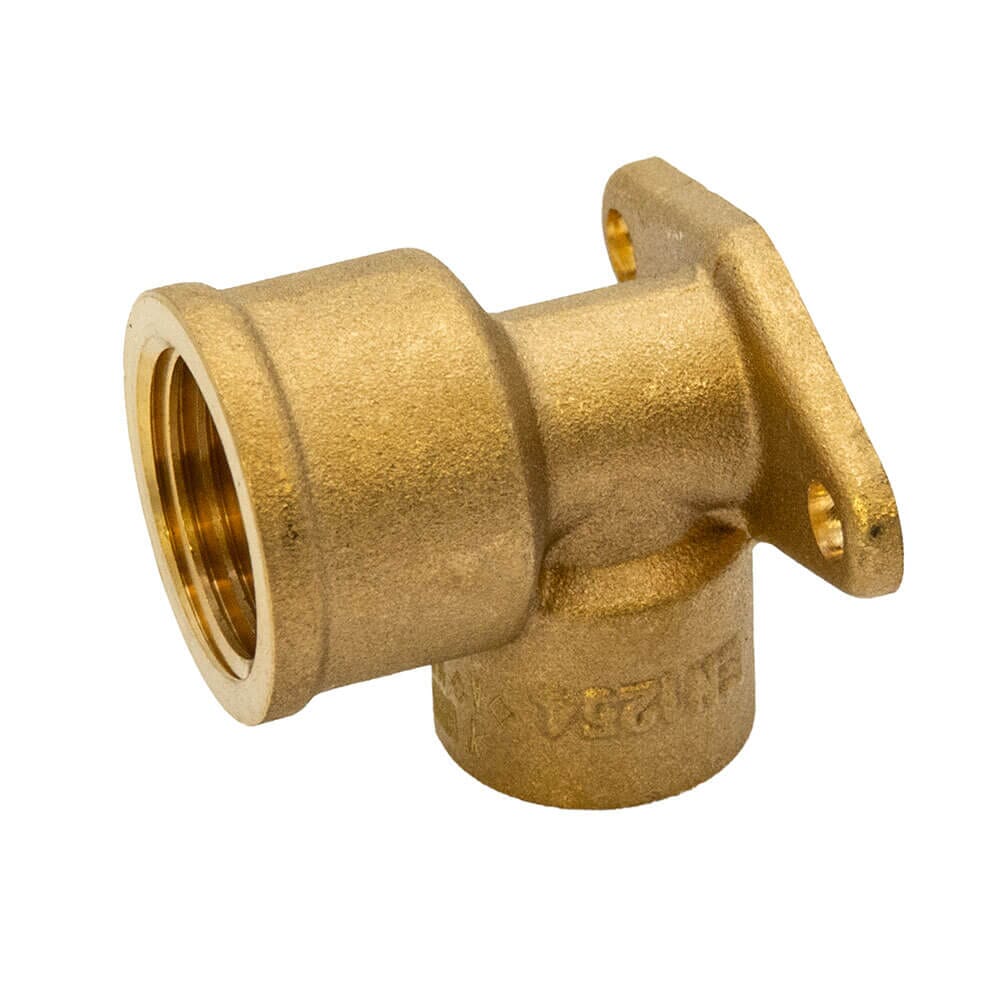 Copper Solder Ring Female Iron Wall Plate Elbow - 15mm x 1/2" Bsp Fm, MSR19150400