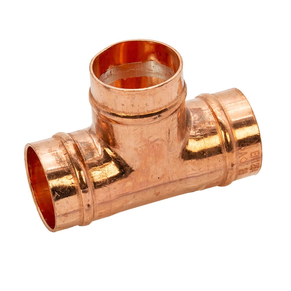 Copper Solder Ring Equal Tee - 28mm, MSR20280000