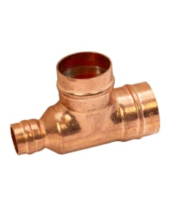 Copper Solder Ring Tee Reduced End - 28mm x 15mm x 28mm, MSR20281528