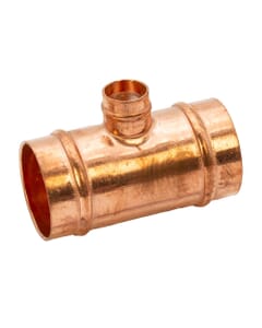Copper Solder Ring Reduced Branch Tee - 35mm x 35mm x 15mm, MSR20353515