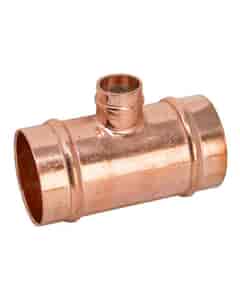 Copper Solder Ring Reduced Branch Tee - 35mm x 35mm x 15mm, MSR20353515