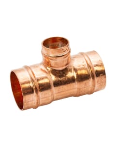Copper Solder Ring Reduced Branch Tee - 35mm x 35mm x 22mm, MSR20353522