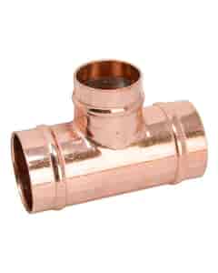 Copper Solder Ring Reduced Branch Tee - 35mm x 35mm x 28mm, MSR20353528