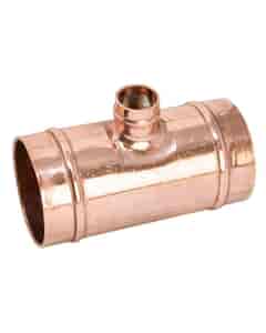 Copper Solder Ring Reduced Branch Tee - 42mm x 42mm x 15mm, MSR20424215