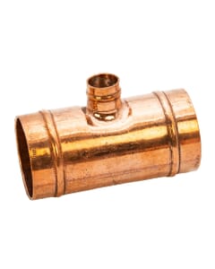 Copper Solder Ring Reduced Branch Tee - 42mm x 42mm x 15mm, MSR20424215