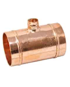 Copper Solder Ring Reduced Branch Tee - 54mm x 54mm x 15mm, MSR20545415