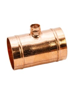 Copper Solder Ring Reduced Branch Tee - 54mm x 54mm x 15mm, MSR20545415