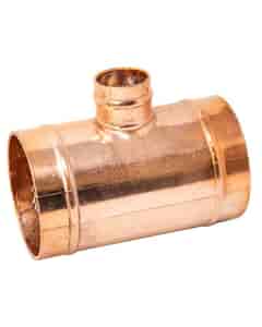 Copper Solder Ring Reduced Branch Tee - 54mm x 54mm x 22mm, MSR20545422