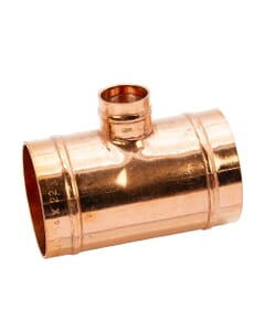 Copper Solder Ring Reduced Branch Tee - 54mm x 54mm x 22mm, MSR20545422