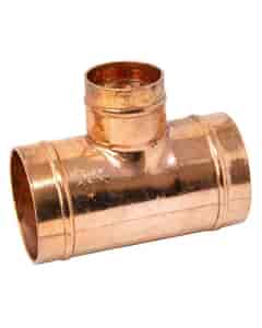 Copper Solder Ring Reduced Branch Tee - 54mm x 54mm x 35mm, MSR20545435