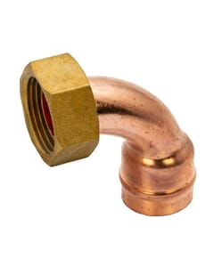 Copper Solder Ring Bent Tap Connector - 22mm x 3/4" BSP FM, MSR24220600