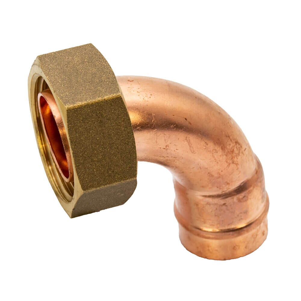 Copper Solder Ring Bent Cylinder Union - 22mm x 1" BSP FM, MSR31220800