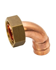 Copper Solder Ring Bent Cylinder Union - 22mm x 1" BSP FM, MSR31220800