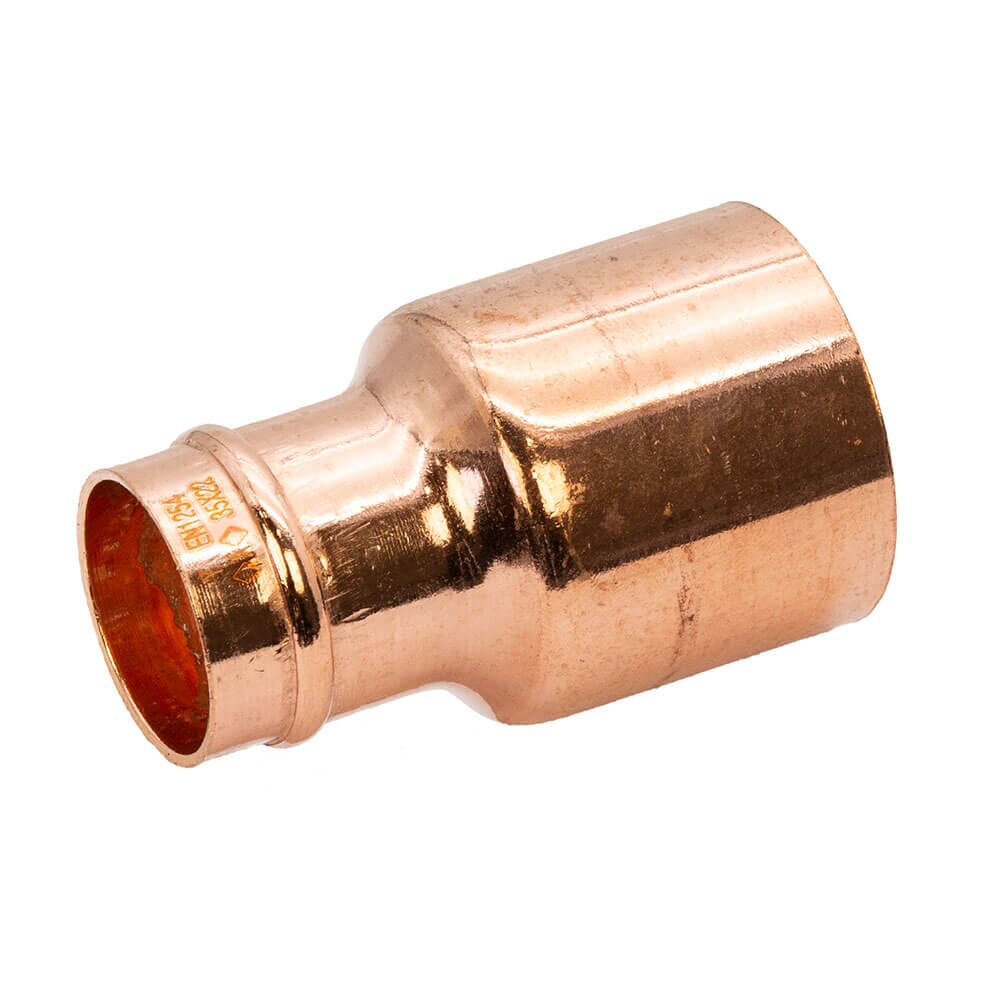 Copper Solder Ring Fitting Reducer - 35mm x 22mm, M/913522