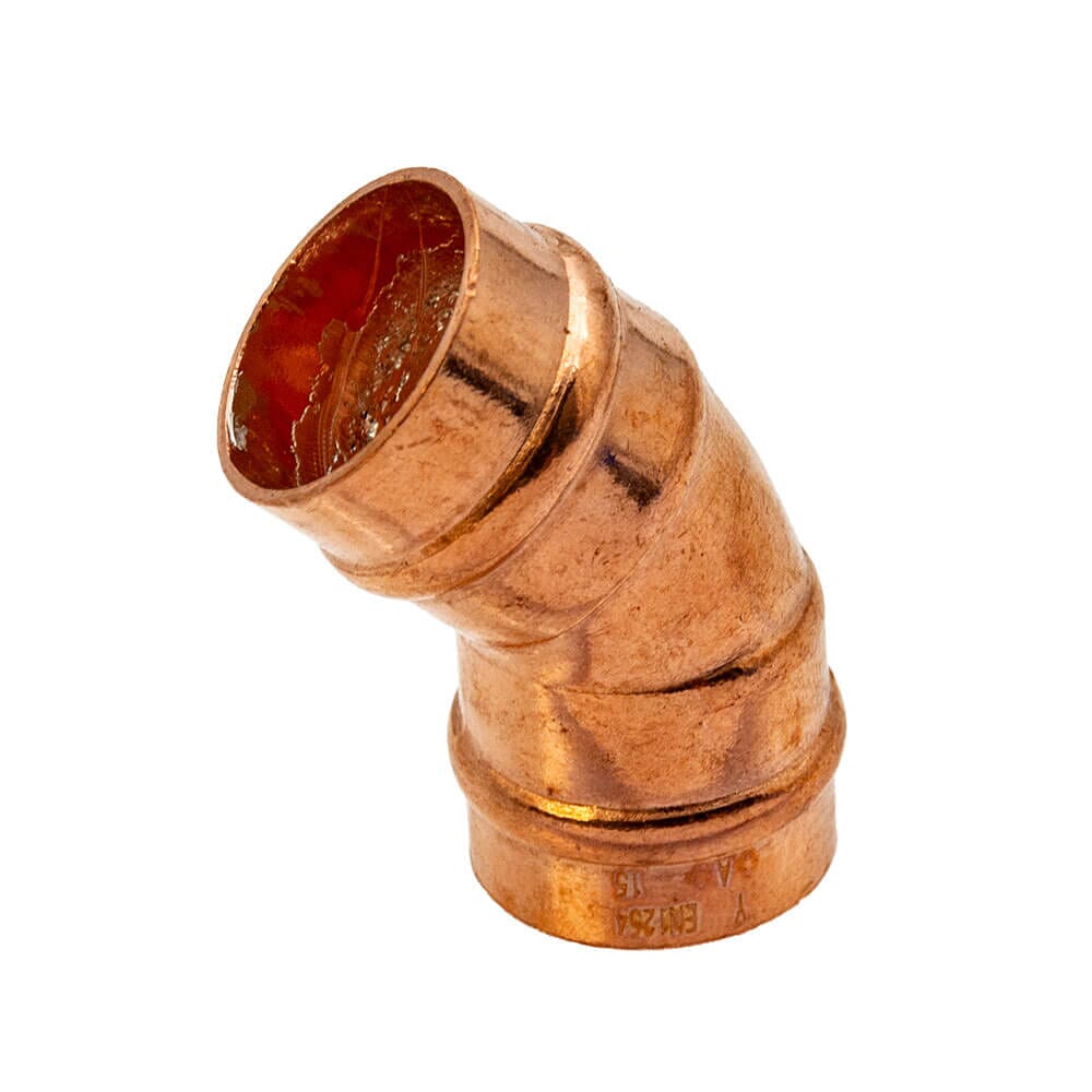 Copper Solder Ring Obtuse Elbow - 15mm, MSR93150000