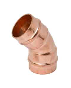 Copper Solder Ring Obtuse Elbow - 22mm