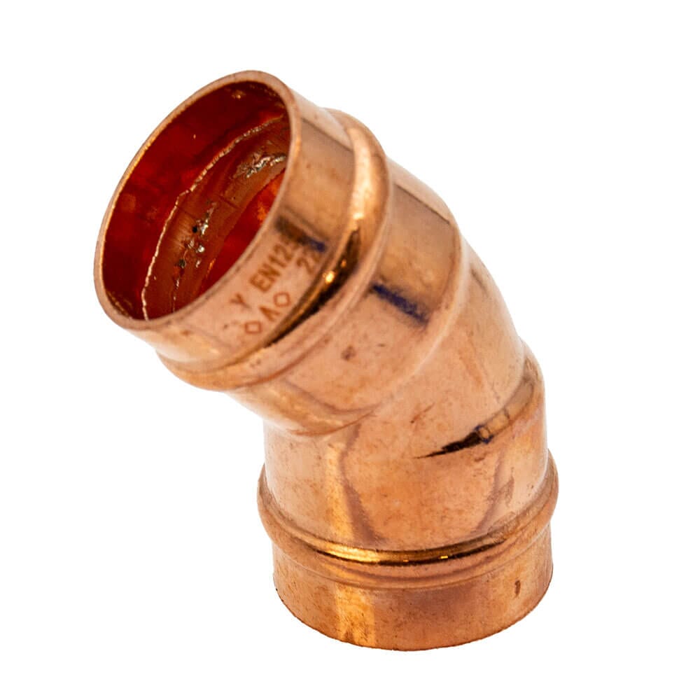 Copper Solder Ring Obtuse Elbow - 22mm, MSR93220000