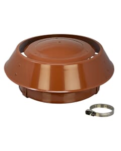 MAD Senior Terracotta Stainless Steel Anti-Downdraught Chimney Cowl, MAD15