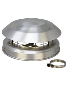 MAD Junior Aluminium Anti-downdraught Chimney Cowl, MAD2