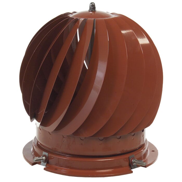 MAD Spinner Anti-downdraught Chimney Cowl - Terracotta