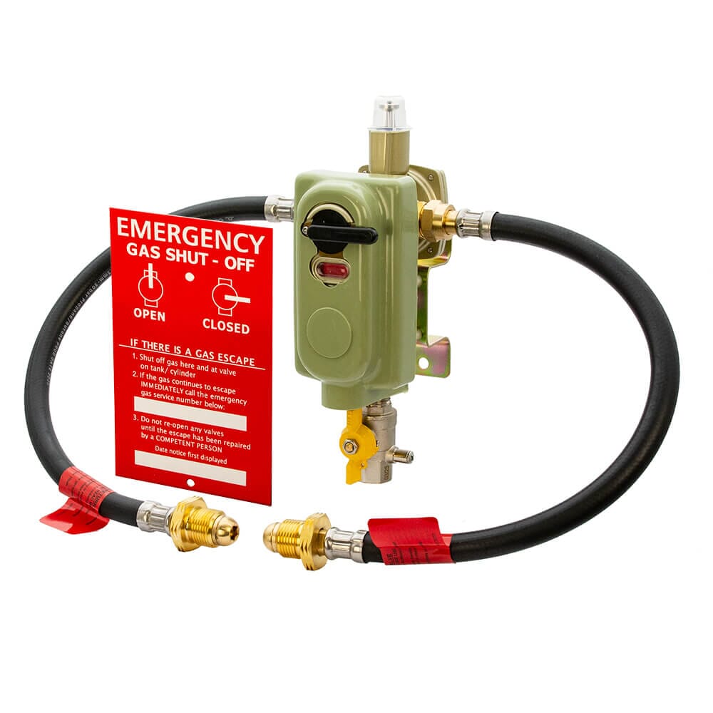 RF6030 Automatic Changeover Gas Regulator Kit with OPSO - UK POL, MB2C-OPSORF-TP