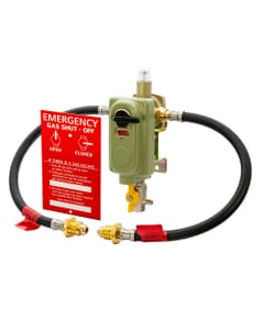 RF6030 Automatic Changeover Gas Regulator Kit with OPSO - UK POL, MB2C-OPSORF-TP