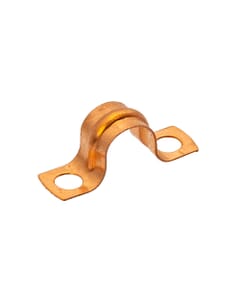 Copper Saddle Pipe Clip - 3/8", PC38